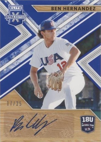 2019 Panini Elite Extra Edition - Ben Hernandez #18U-BH
