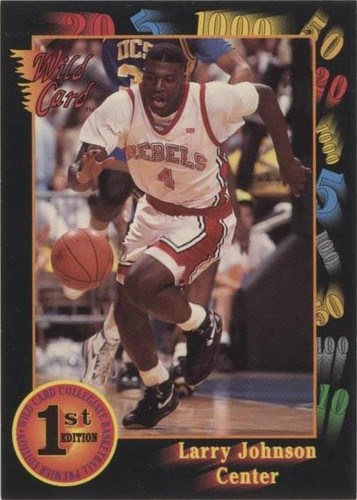 その他 LARRY JOHNSON auto Larry Johnson auto inscribed 1991 Front Row RC UNLV PSA