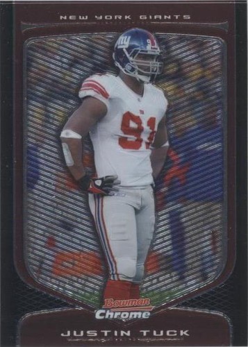 2009 Bowman Chrome Justin Tuck #110