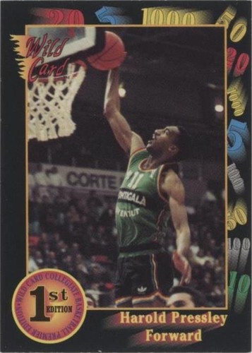 1992 Wild Card Collegiate - Harold Pressley #80