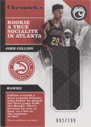 2017-18 Panini Chronicles - John Collins #CS-JCL