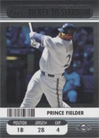2009 Topps Ticket To Stardom - Prince Fielder #TTS-7