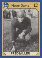 1990 Collegiate Collection University of Notre Dame Fred Miller #120