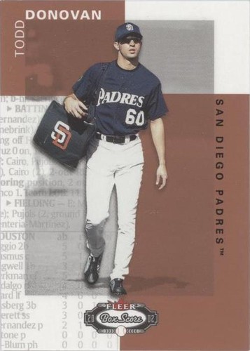 2002 Fleer Box Score - Todd Donovan #184