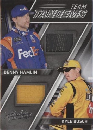2017 Panini Absolute - Denny Hamlin Kyle Busch #TAN-HB