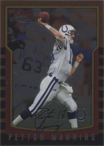 セール PEYTON MANNING BOWMAN CHROME RC マニング 1998 Bowman Chrome Interstate Refractor Peyton Manning #1