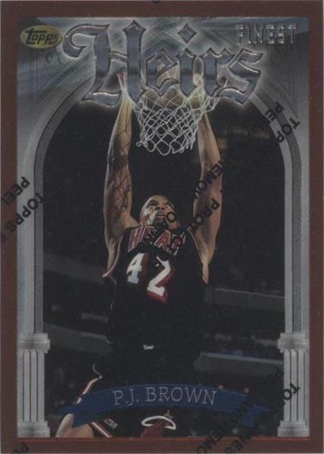 1996-97 Topps Finest - P.J. Brown #179