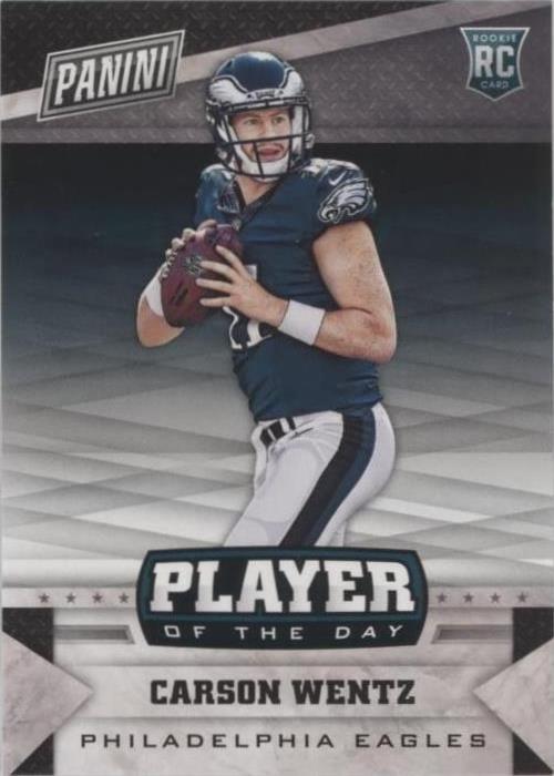 2016 Panini NFL Player of the Day Carson Wentz #22