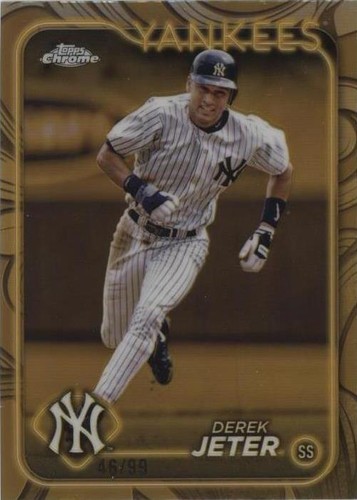 2025 Topps Chrome Gilded Collection Derek Jeter #2 Gold Etched 19