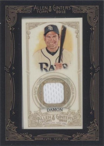 2012 Topps Allen & Ginter's - Johnny Damon #AGR-JDA