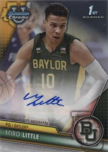 2023-24 Bowman University Chrome - Miro Little #BCPA-ML