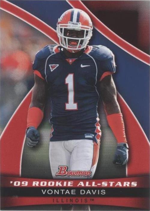 2009 Bowman Draft Picks Vontae Davis #AS11