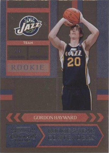 2010-11 Playoff Contenders Patches - Gordon Hayward #7
