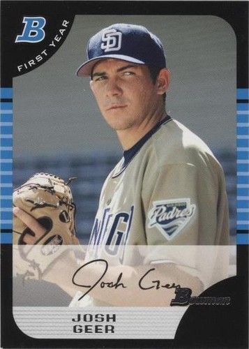 2005 Bowman Draft Picks & Prospects - Josh Geer #BDP82