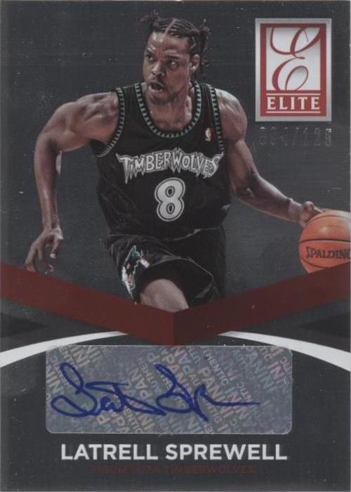2014 Panini Latrell Sprewell Auto 2枚 2014-15 Panini Donruss - Latrell Sprewell #52 for sale | eBay