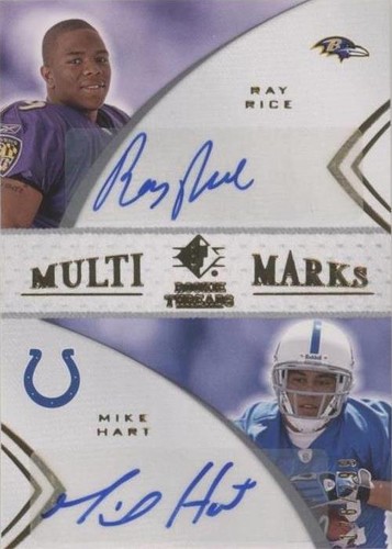 2008 SP Rookie Threads Mike Hart Ray Rice #MMD-34