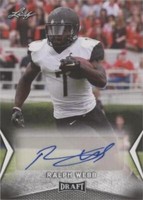 2018 Leaf Draft Ralph Webb #BA-RW1