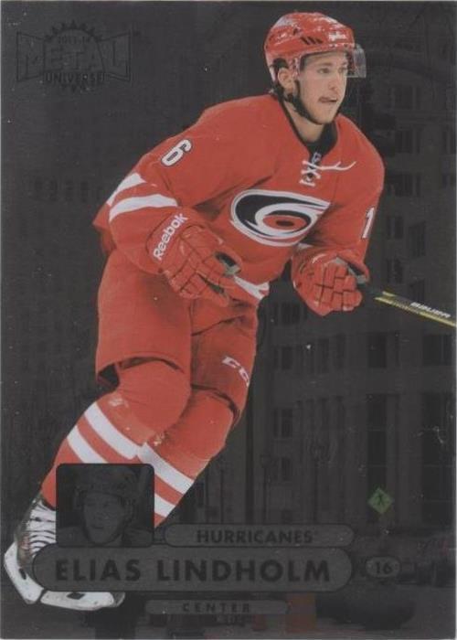2013-14 Fleer Showcase - Elias Lindholm #MU-16