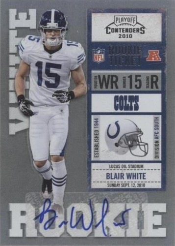 2010 Playoff Contenders Blair White #106