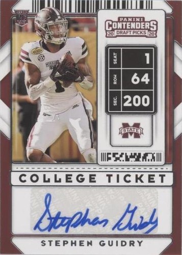 2020 Panini Contenders Draft Picks Stephen Guidry #173
