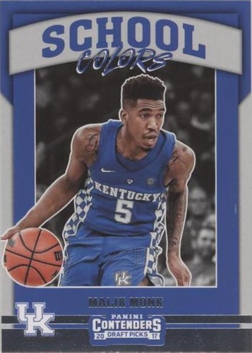 2018 Panini Contenders Draft Picks #44b Malik Monk Bold V on back