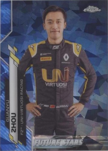 2020 Topps Chrome Sapphire Edition Formula 1 - Zhou Guanyu #43