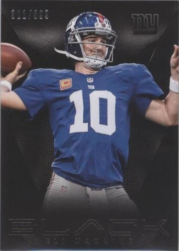 2013 Panini Black Eli Manning #43