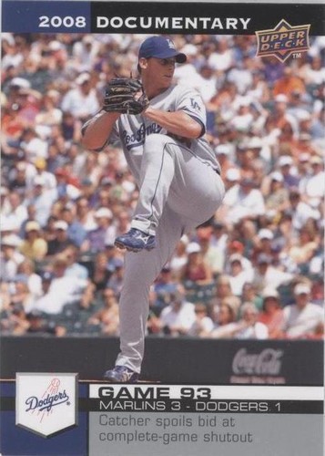 2008 Upper Deck Documentary - Chad Billingsley #2843