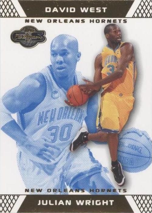 2007-08 Topps Co-Signers - David West/Julian Wright #82
