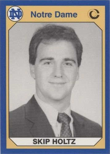 1990 Collegiate Collection University of Notre Dame Skip Holtz #129