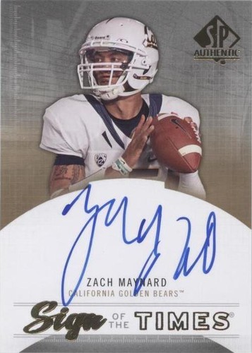 2013 SP Authentic Zach Maynard #ST-ZM