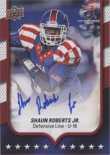 2016 Upper Deck USA Football Shaun Roberts Jr. #98