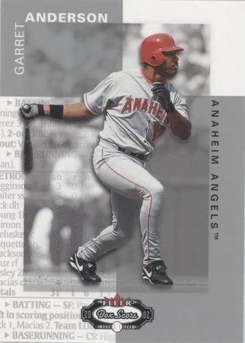 2002 Fleer Box Score - Garret Anderson #84