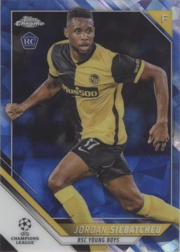 2021-22 Topps Chrome UCL Sapphire Edition Jordan Siebatcheu #181