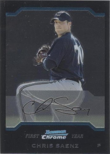2004 Bowman Chrome - Chris Saenz #254