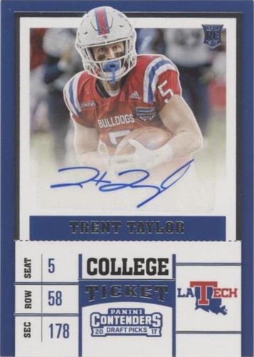2017 Panini Contenders Draft Picks Trent Taylor #258