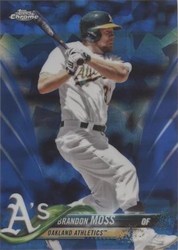 2018 Topps Chrome Sapphire Edition - Brandon Moss #677