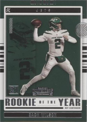 2021 Panini Contenders Zach Wilson #ROY-ZWI
