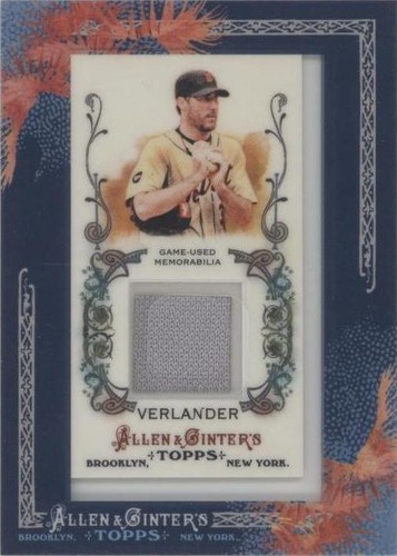 2011 Topps Allen & Ginter's - Justin Verlander #AGR-JVE