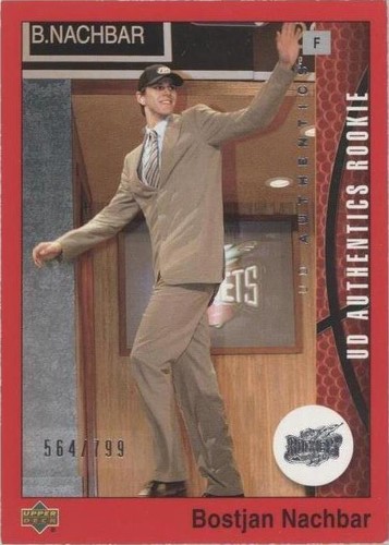 2002-03 Upper Deck UD Authentics - Bostjan Nachbar #118
