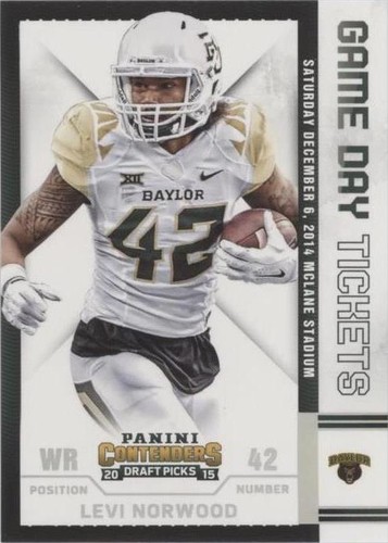 2015 Panini Contenders Draft Picks Levi Norwood #82