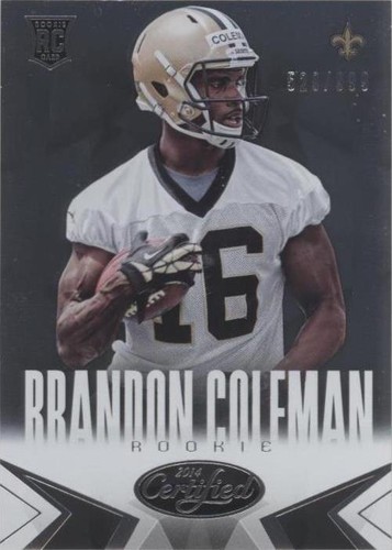 2014 Panini Certified Brandon Coleman #105