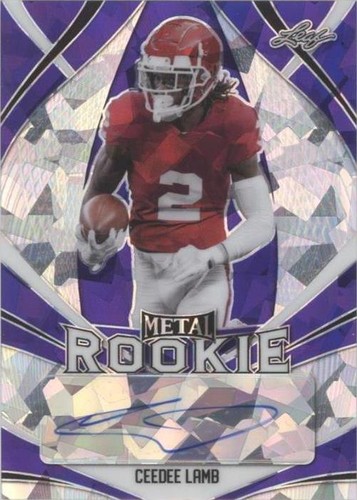 2020 Leaf Metal Rookie Autographs CeeDee Lamb #MR-CDL