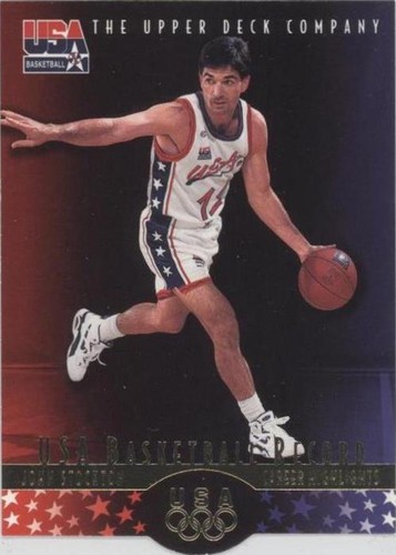 1996 Upper Deck USA Basketball Deluxe Gold Edition - John Stockton #40