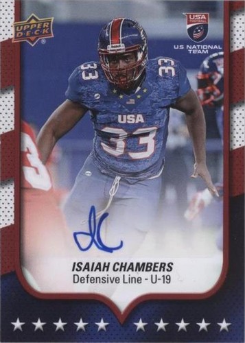 2016 Upper Deck USA Football Isaiah Chambers #33