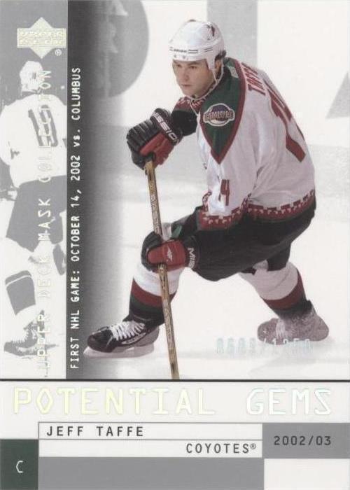 2002-03 Upper Deck Mask Collection - Jeff Taffe #174