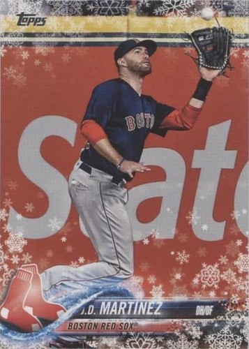 2018 Topps Holiday - J.D. Martinez #HMW160