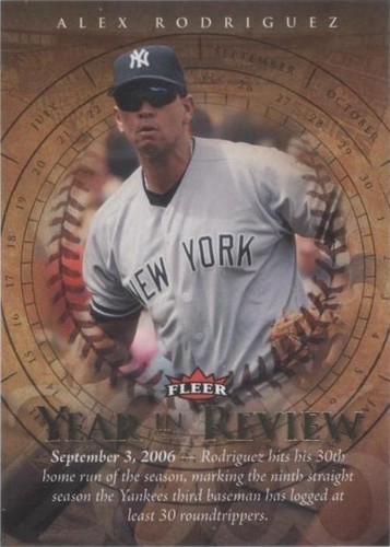 2007 Fleer - Alex Rodriguez #YR-AR