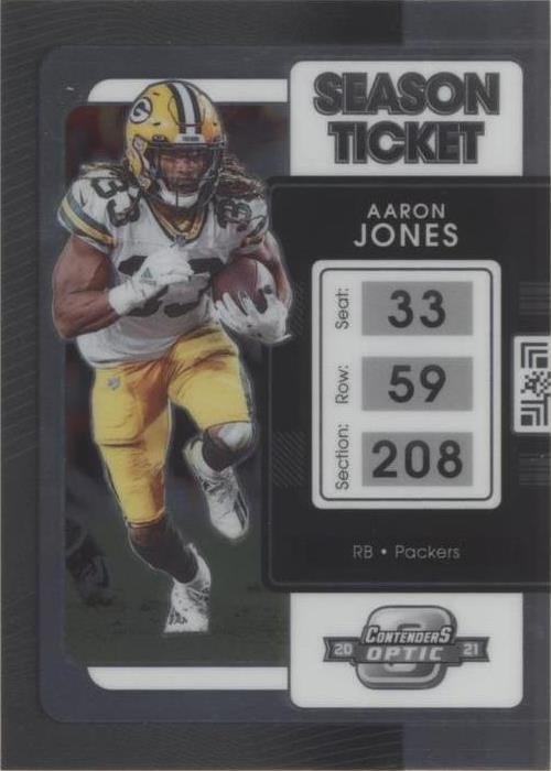2021 Panini Contenders Optic Aaron Jones #35