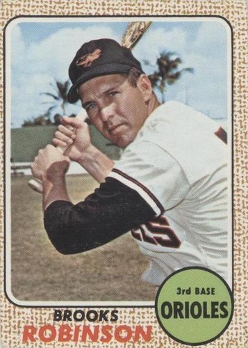 ヨッシー ロビン BROOKS ROBINSON ~ 1968 Topps Baseball Card #20 ~ Graded PSA